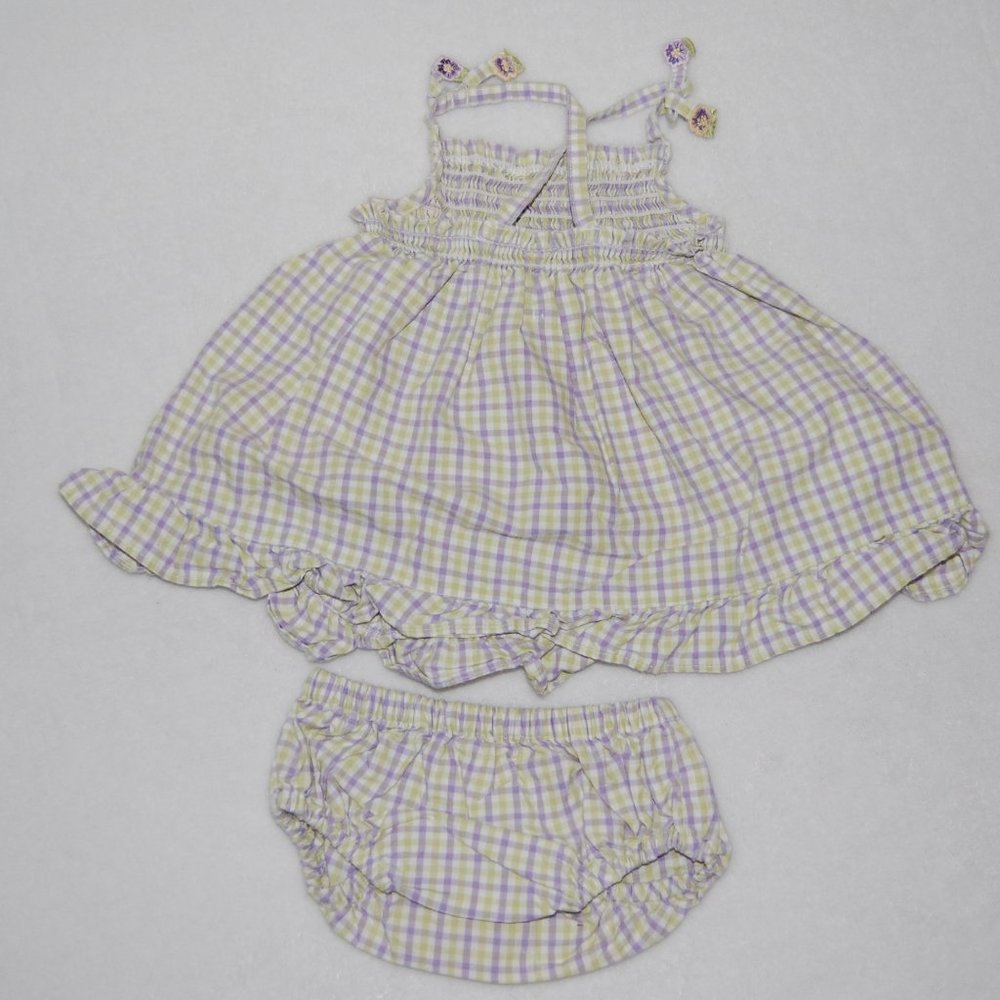 Gymboree Infants, Girls Size 0-3M, Dress & Shorts Set, 100% Cotton - Picture 2 of 9